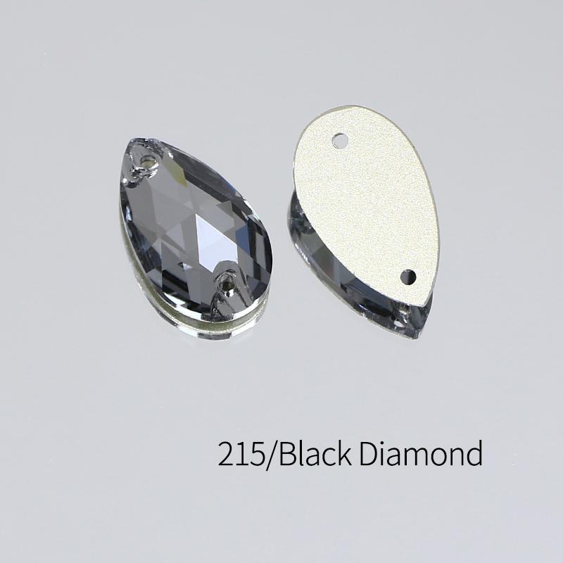 Dongzhou Crystals Sewing Accessories Waterdrop Shape Flatback Rhinestones for Garments & Shoes Crystal Stone Beads