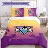GTA 3pcs Bedding Set Duvet Cover Closure Includes 1 Duvet Cover & 2 Pillowcases for All Seasons Bedroom Home Dorm Decor