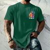 Men's Retro Hawaiian Texture Print Short Sleeve T Shirt Loose Fit Casual Summer Daily Wear Top Soft Fabric Breathable Design