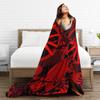 Coperta morbida e calda in peluche con simbolo rosso Art Ultrakill Gioco Sparatutto, Plaid per Divano e Sedia, Copriletto in Flanella