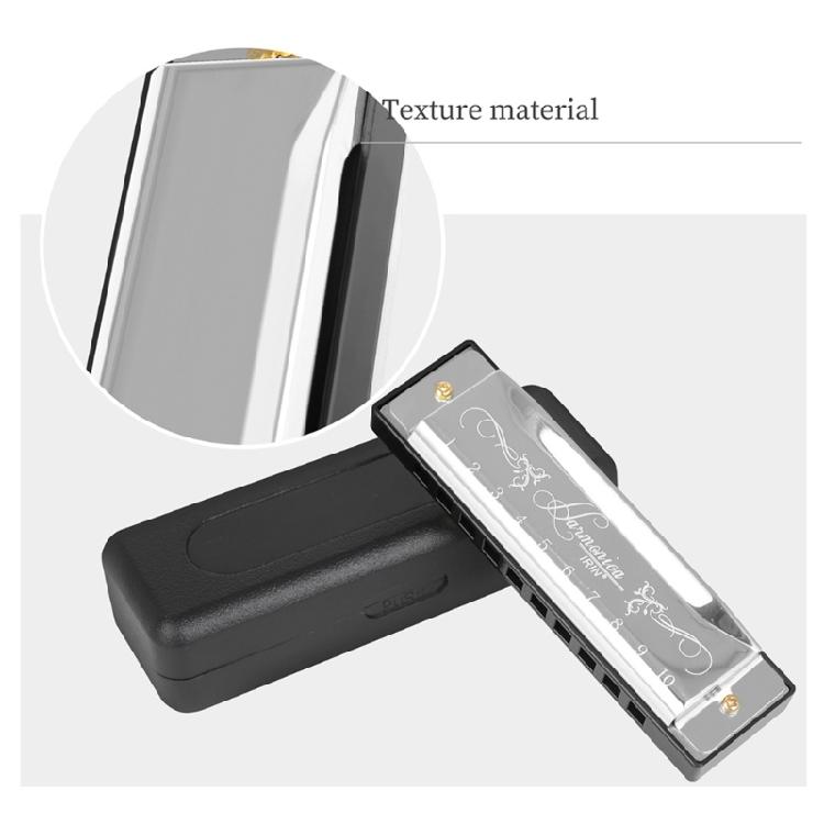 Blues Harps Mouth Organ 10 Holes 20 Tones Harmonica for Beginners, Professionals