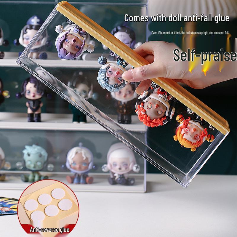Trendy Girl Figurine Display: Toy Blind Box, Pop Mart Stand, Car Ornament, Gift Storage Box