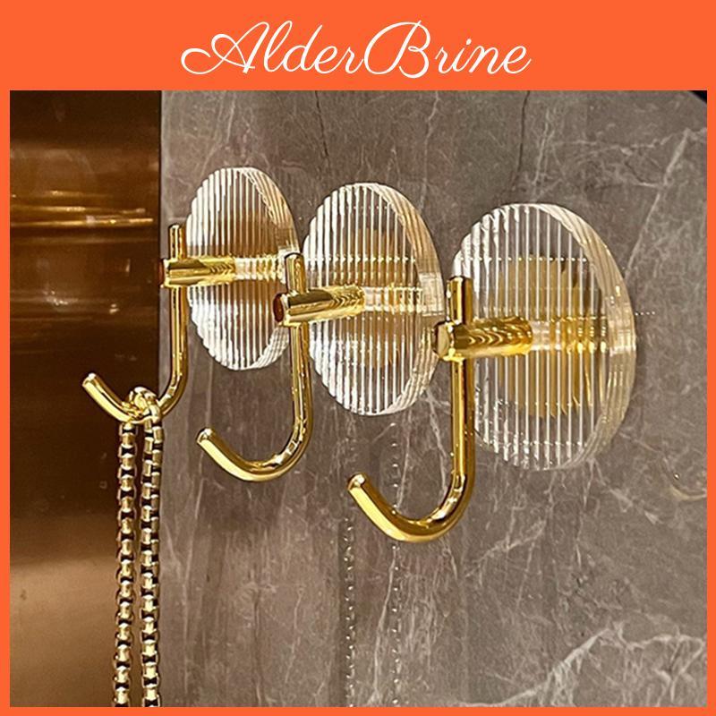 Acrylic Wall Home Hook Luxury Decor Selfadhesive Bathroom Towel Rack No Punching Hanging Coat Hanger Door Back Key Bag Holder