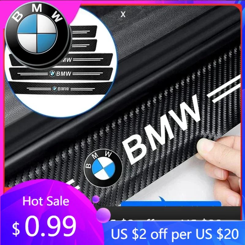 BWS1 Car Sticker Hot 2025 M Car Door Carbon Fiber Sill Protector Stickers For BMW E91 E30 E34 E53 E61 E62 E93 G30 G20 G05 G11 E48 Ser