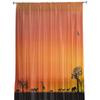 Africa Animal Giraffe Elephant Animal Silhouette Tulle Sheer Curtains Living Room Bedroom Window Curtain Voile Organza Drapes