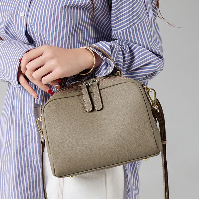 100% Genuine Leather Handbag Luxury Designer Women's Bag High Quality Cowhide Shoulder Bags Versatile Women Crossbody Bag