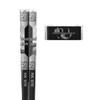 304 Stainless Steel Chopsticks & Rests Gift Set with Laser Black and White Logo