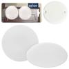 Orion Set of 2 Self-Adhesive Door Stops, White, 6 cm