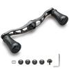 HEIGHTEN Reel Handle with 19mm Compatible with and Abu Garcia Baitcasting Arch Pillar Series Dark 88mm/90mm/105mm Knob, Shimano, Daiwa, Reels, (105mm