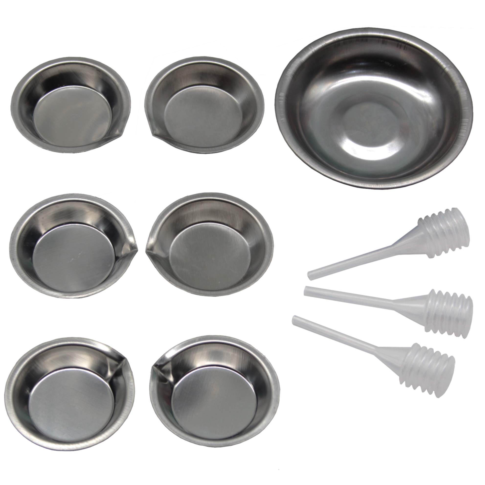 

Stainless Steel Paint Tray Stainless Steel Paint Tray Set with Pipettes and Droppers for Plastic Model Kits and Gundam Model Kits Cali&Brita 10-Piece