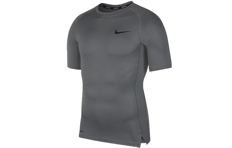 Nike T Shirts Men s Smoke Gray Crew Neck Moderate Straight Fit BV5632-084 XL