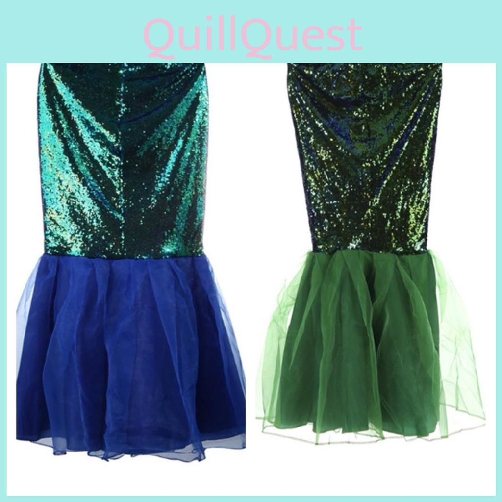 Sexy Halloween Mermaid Costume With Sequin Skirt For Women