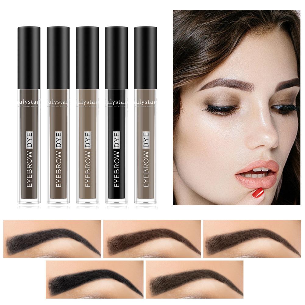 Beauty anti-sweat and long-lasting double-head eyebrow dye cream non-smudging natural three-dimensional wild dyeing styling eyebrow cream