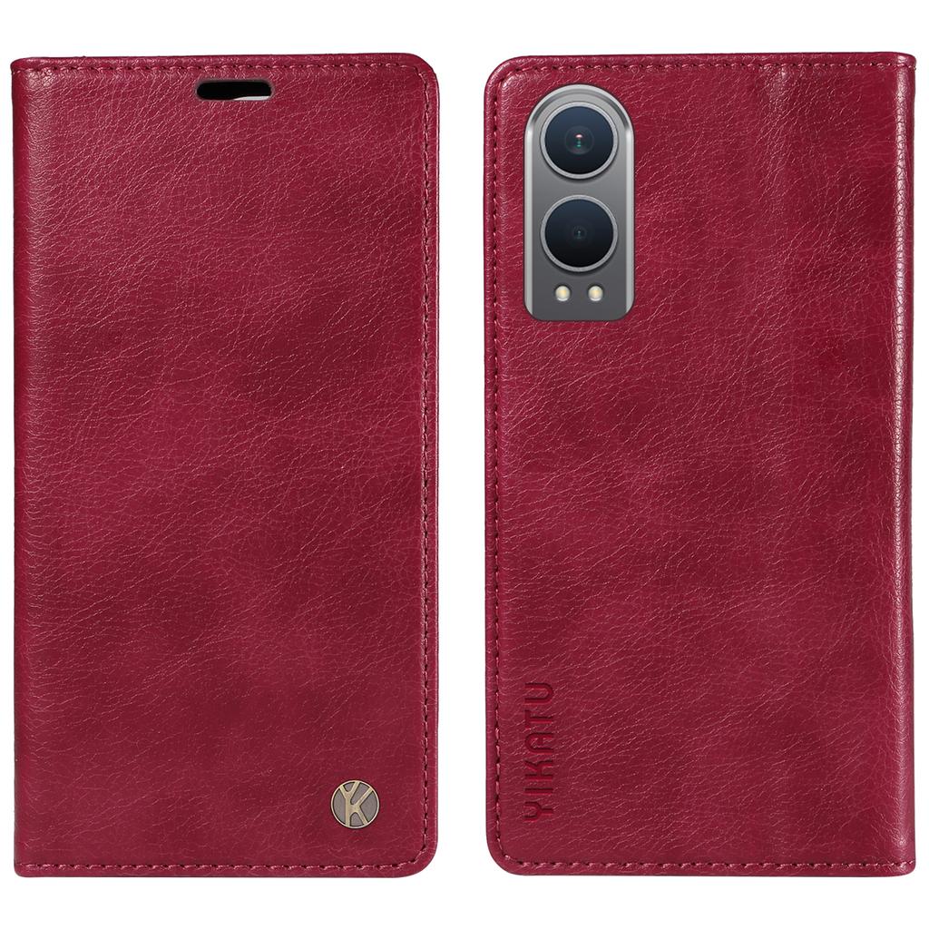 For OnePlus Nord CE4 Lite 5G/Oppo K12x 5G (China) Case Folio Magnetic Closure Leather Phone Cover