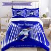 Mbappé Customize Text Bed CoverBed Suitable for Study room Breathable Duvet Cover Custom Room Decor Perfect Gift for Friends & Family