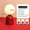Red Mushroom Desk Lamp - Perfect for Bedroom, Bedside, or Wedding Decor, Adds a Festive Atmosphere.