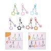 Gradient Pentagram Star Charm Keyring Backpack Decoration Handmade Pendant Keyring Fashion Bag Charm Sweet Cool Keychain