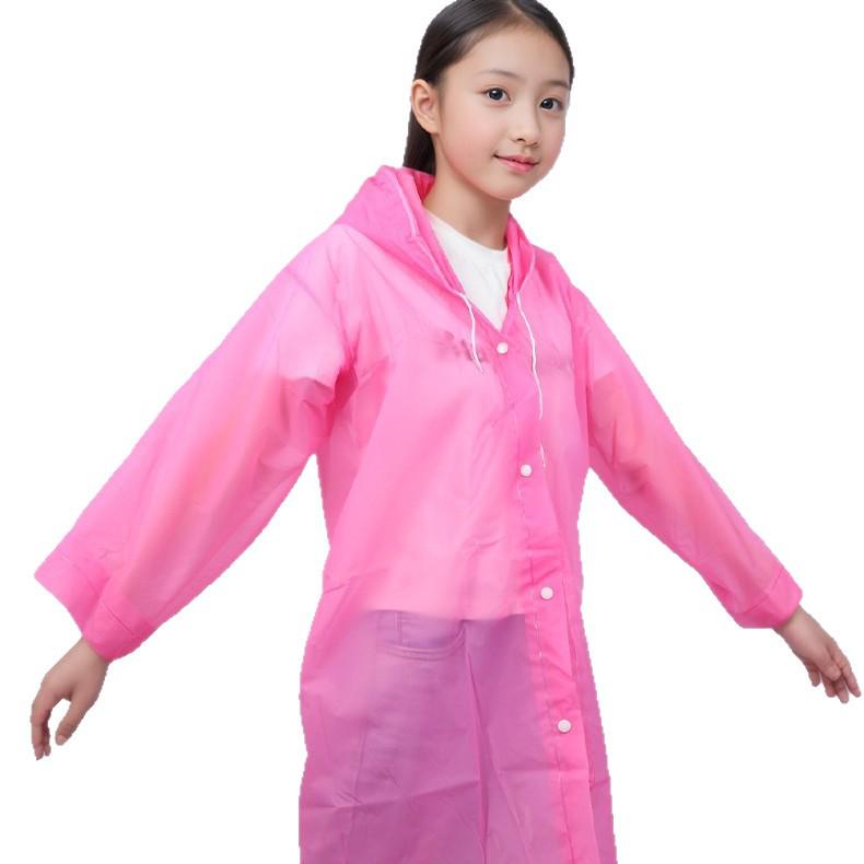 Capa de Chuva Descartável para Crianças e Adultos para Uso Escolar e ao Ar Livre - Macacão com Capuz, Leve para Meninos e Meninas