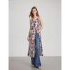 French Retro Print Camisole Dress