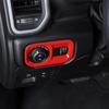 Red Headlight Switch Button Frame Trim Decor Cover Fit For Dodge Ram 1500 2018+