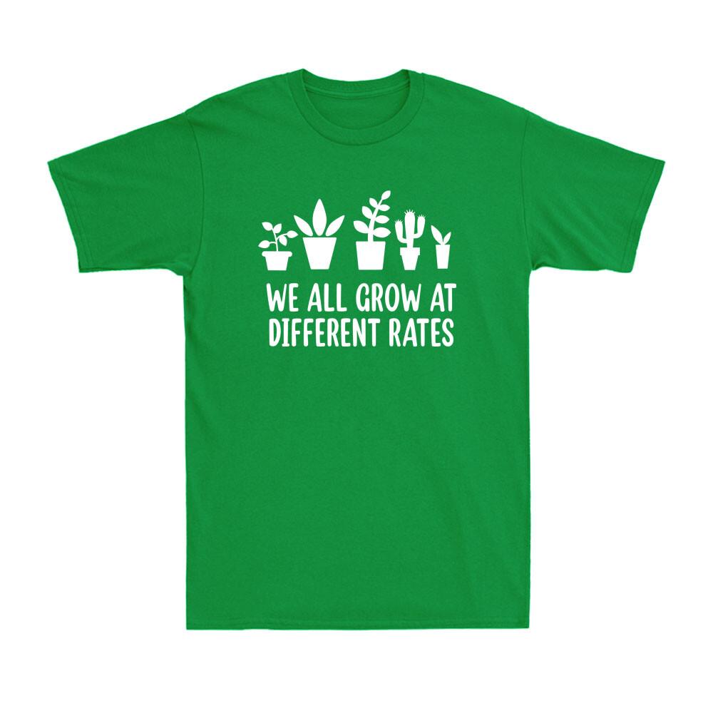 We All Grow At Different Rates Funny Special Education Teacher Gift T-Shirt S разноцветный