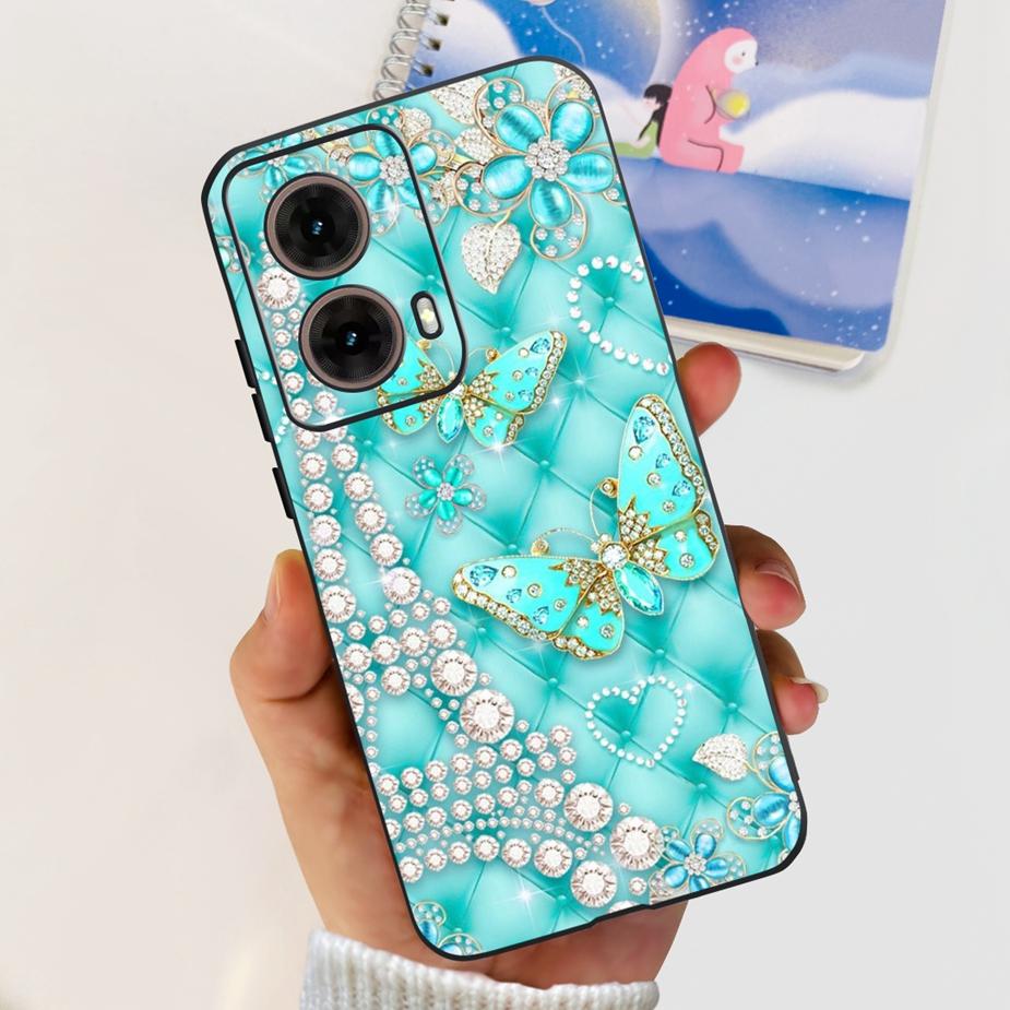 For Motorola Moto G85 Case New Fashion Painted Cover 6.67'' Soft Silicone Phone Case For Moto G85 G 85 MotoG85 Back Cover Bumper