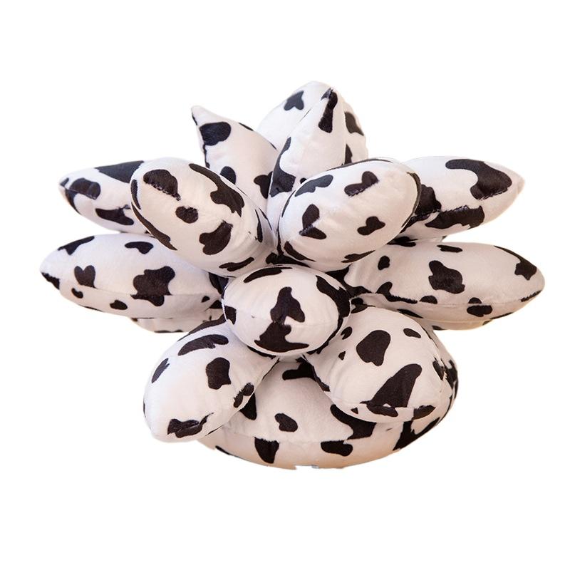 25cm Lifelike Succulent Plants Plush Stuffed Toys Soft Doll Creative Potted Flowers Pillow Chair Cushion for Girls Kids Gift