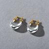 Premium Metal Texture Fashionable U-Shaped Ear Buckle Earrings Niche Design Trend Temperament Color Matching Earrings