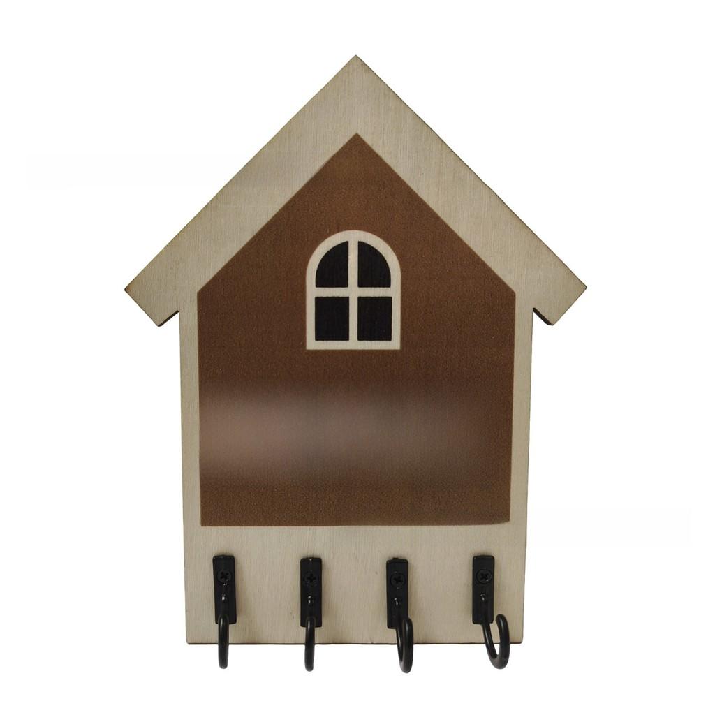 Rustic House Shape Wall Hanger With Home Sign For Wall Decor Gift