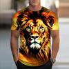 Summer Men T-shirt Summer Men Kids 3D Printed Leopard T-Shirt Fashion O-neck Tops Women Short Sleeve Streetwear Kid  T-shirt Y2k