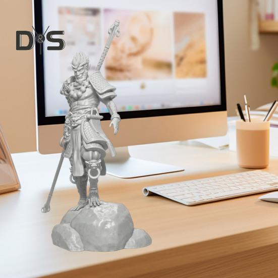 3D Printed Wukong Figure Great Sages Equalling Heaven Figurine Statue Sculpture Monkey King Model Desktop Decoration Ornament Game Peripherals