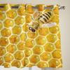 Bienenwaben-Fenstervorhänge für Wohnzimmer Luxuriöse Schlafzimmerdekoration Vorhänge Küchenfensterdekorationen Vorhänge