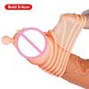 Reusable Silicone Penis Extender&Cock Ring –Delay Ejaculation, Glans Cover, Enlargement Sex Toy for Men Dick Sleeve&Penis Condom
