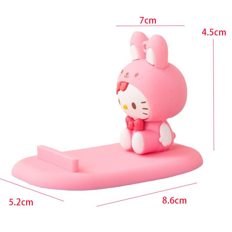 Sanrio Cartoon Cross-Border Phone Holder - Cute Desktop & Bedside Doll Ornament