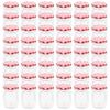 Jam Jars - VIDAXL - Red and White Lid - 230 Ml - Transparent Glass - 48 Pieces