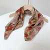 Spring Summer Soft Cotton Square Scarf Women's Printed Small Flower Scarf Accessories Neck Protection Small Scarf 55X55cm