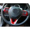 Red ABS Steering Wheel Decor Frame Trim For Toyota Corolla Cross