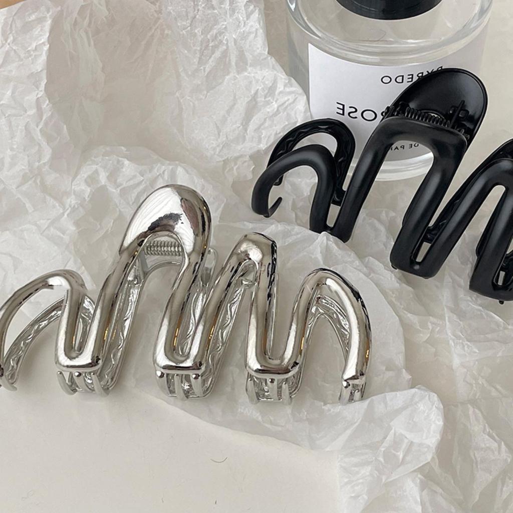 Retro Geometrische Metalllinie Haarnadel: Vielseitige, coole und süße Haarspange für modische Pferdeschwänze