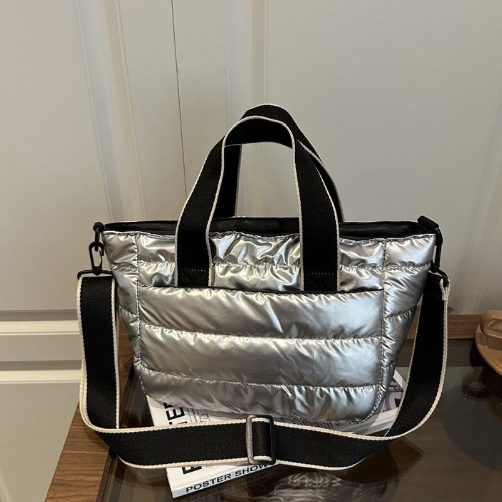 Leichte Schultertasche mit großem Fassungsvermögen, Winter-Stepp-Crossbody-Tasche für Damen