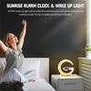 Kablosuz şarj aleti pedi standı hoparlör TF kart RGB gece lambası lambası çalar saat hızlı şarj istasyonu iPhone Samsung Xiaomi için Dock