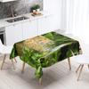 Tiger Lion Jungle Animal Tablecloth Outdoor Camping  Party Restaurant Table Decoration Waterproof Kitchen Home Decor