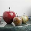 Hot Sale Luxury Ornament Christmas Theme Decoration Gemstone 7cm Christmas Apple for Children Gift