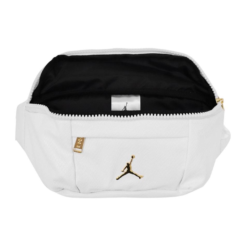 Jordan Sports Trend Mesh Design Snake Pattern High-Quality Basic Crossbody Waist Bag Unisex bags White JD2133015GS-002