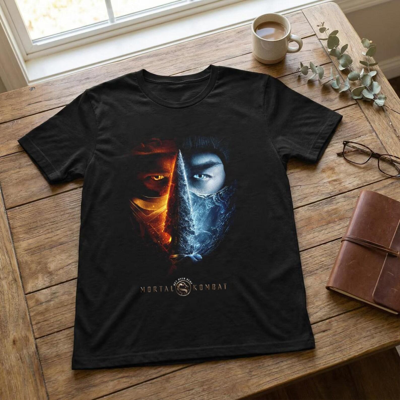 Mortal Kombat Movie Poster Featuring Sub Zero & Scorpion T-Shirt, Mortal KombaT-Shirt, Mortal Kombat Movie Shirt, Mortal Kombat 2 Shirt XL