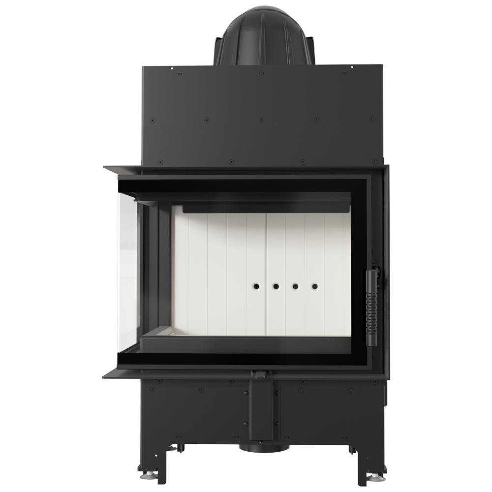 Luft Kamineinsatz KRATKI FLOKI S Links 8kW Rückgewinnung Stahl SET