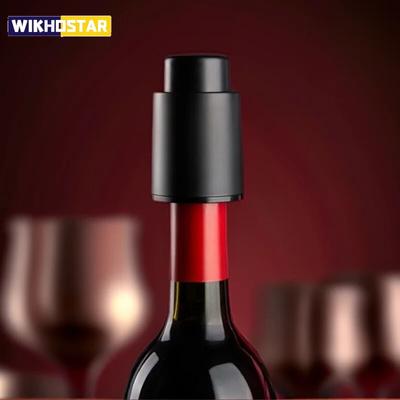 Wine Plug Vacuum Retain Freshness Champagne Stopper Red Wine Stopper Stainless Steel Wine Bottle Cap Leak-Proof Sealing
