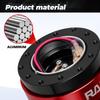 MUGE-Car Steering Wheel Snap Off Quick Release Hub Adapter Boss Kit Aluminum For 6-Hole Steering Wheel Hub Car Accessories QR030