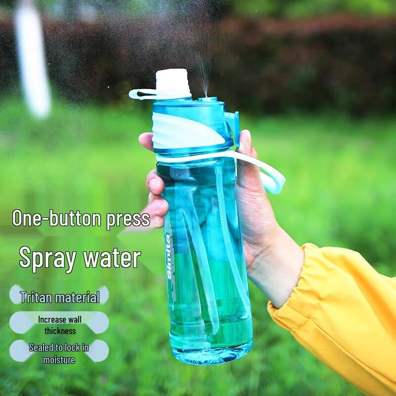 Simita Tritan Spray Cooling Sports Water Bottle with Handle
