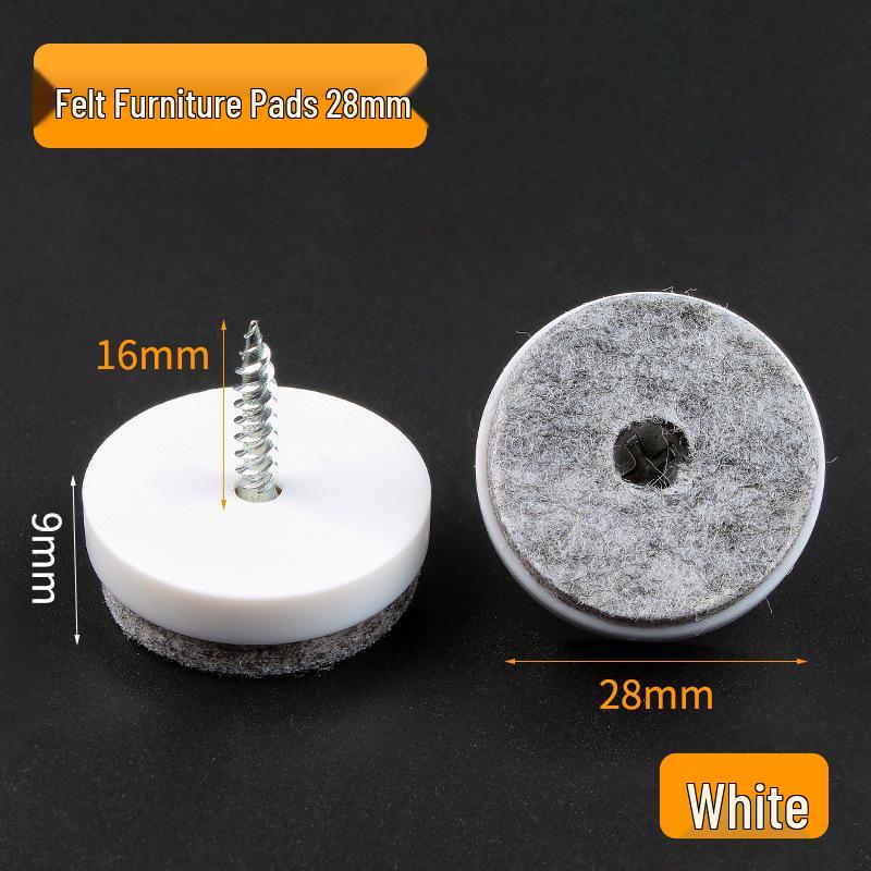 Precision Silent Anti-Slip Leg Pads & Self-Tapping Screws for Chair, Table, and Stool.
