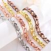 Retro Zirkon Magnetischer Edelstahl Armband für Männer Frauen Blatt Magnet Mode Exquisiter Schmuck Geschenke Zubehör